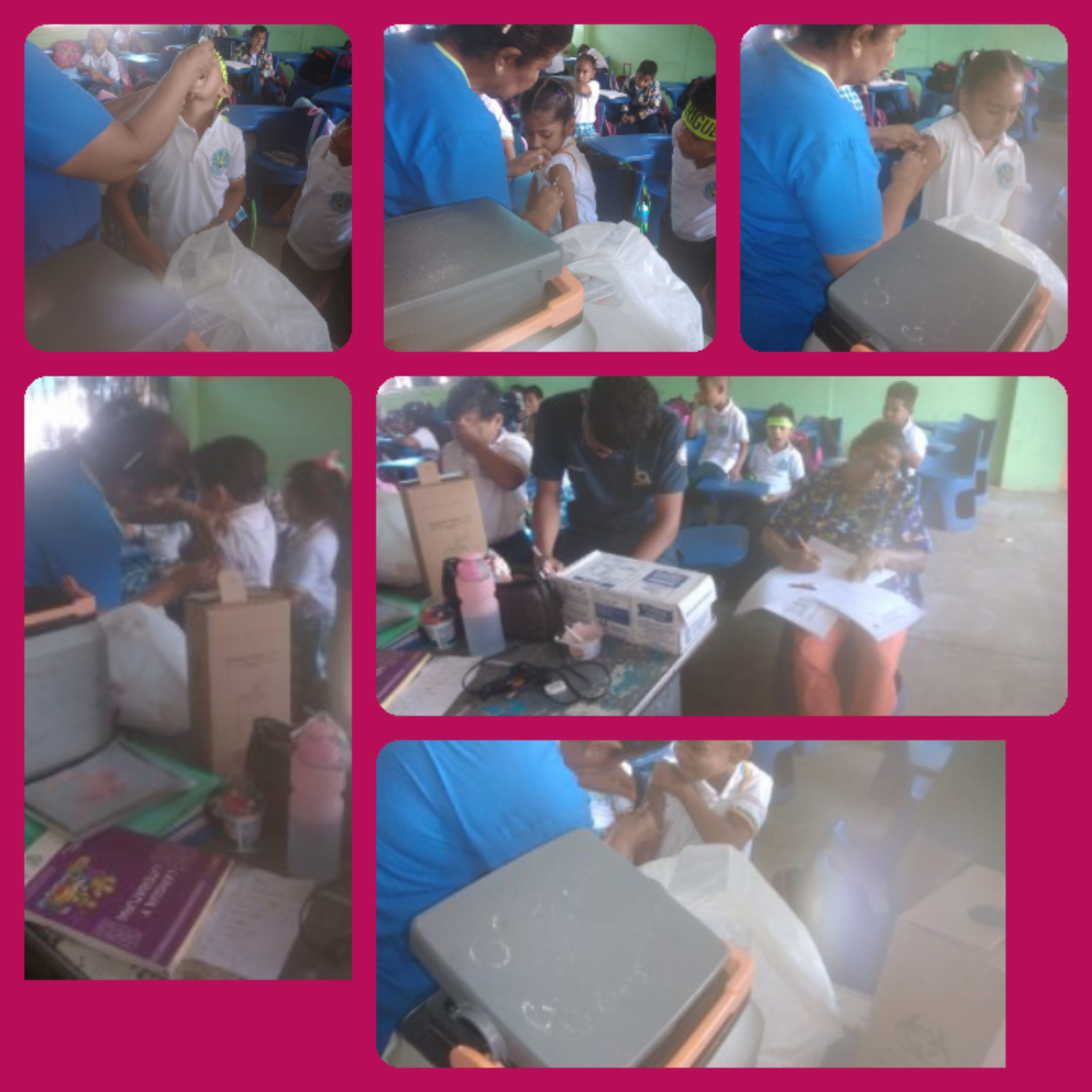 Vacunación de 1ro,2do y 3ro E.G.B