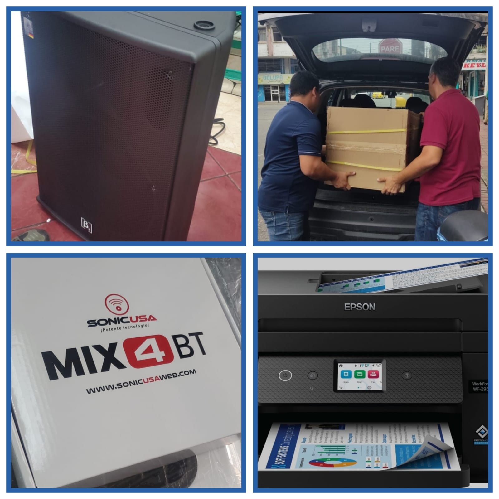 Adquisición de un parlante profesional Beta 3 y de una impresora Epson WF-2960WF
